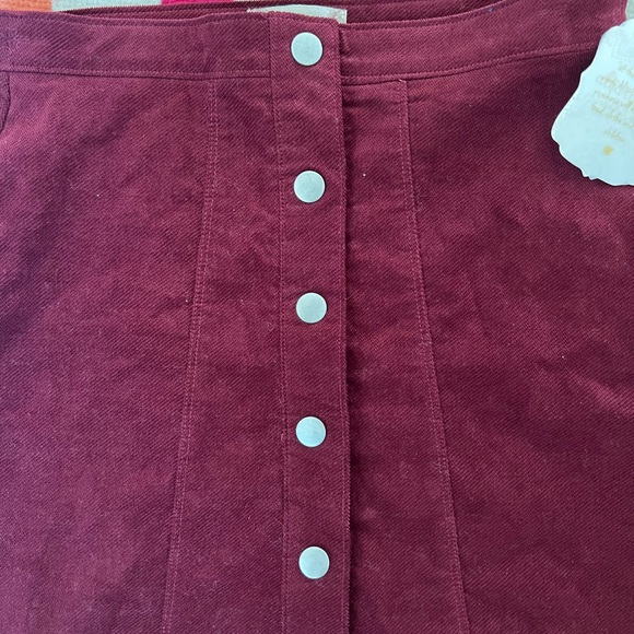 Altar’d State Burgundy skirt - Picture 2 of 6